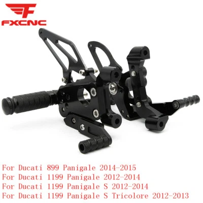 Reposapiés CNC para Ducati 2014-2015 899 Panigale reposapiés estriba pedal GP Foto 1 de 4