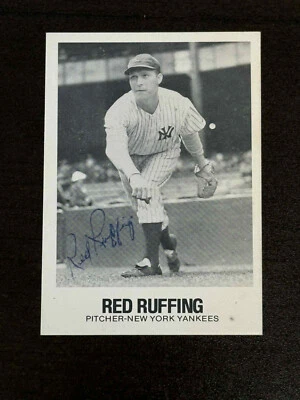 RED RUFFING SIGNED AUTOGRAPHED 1979 TCMA RENATA GALASSO CARD # 54 NY YANKEES - Image 1 of 2
