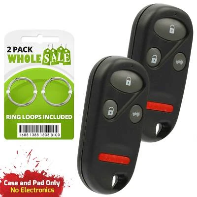 2 Replacement For 1999 2000 2001 2002 2003 Acura TL Key Fob Remote Shell Case Foto 1 de 4
