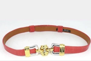 Cinturón de piel de serpiente roja ALEXIS KIRK - Imagen 1 de 3