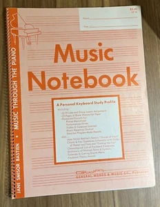 Music Notebook General Words & Music Co., Publisher Almost Excellent Vintage - Picture 1 of 9