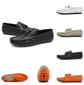 Mens Leather Flats Casual Driving Moccasins Tassels Gommino Pumps Lazy Shoes New