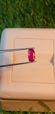 Natural certified pigeon blood heat no treat ruby from mozambique 1.24ct 9x5x3mm