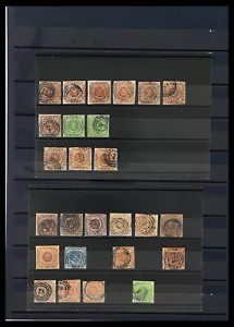 Lot 38274 Classic, used stamp collection Denmark 1851-1870. - Picture 1 of 2