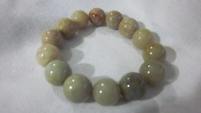 NEW multi color agate stone stretch bracelet 7" - Image 1 of 3