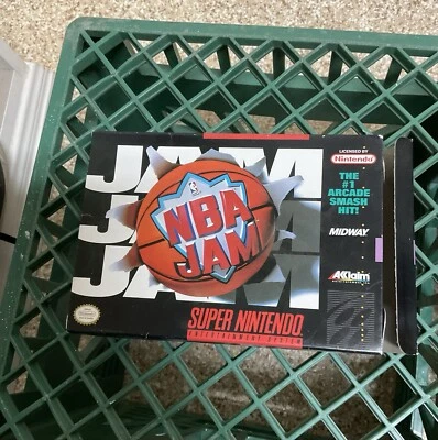 1994 Acclaim NBA JAM Super Nintendo. Used - Image 1 of 4