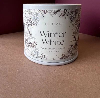 Illume - Winter White Vanity Tin Candle - New - Image 1 of 4