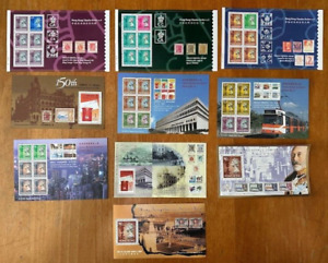 Hong Kong  1991  ~ 1997 经典 QEII Classic Stamps S/S x 10 QUEEN ELIZABETH II