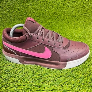 Nike Court Zoom Lite 3 Premium Womens Size 9.5 Red Pink Athletic Shoes Sneakers - Picture 1 of 12