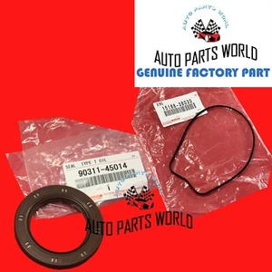 GENUINE OEM TOYOTA 4CYL PICKUP 4RUNNER CELICA FRONT MAIN SEAL W/OIL RING SEAL - Picture 1 of 3