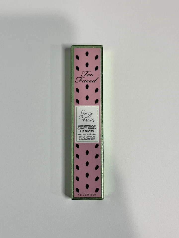 1 Too Faced Juicy Fruits Watermelon Candy Finish Lip Gloss- Mega Melons