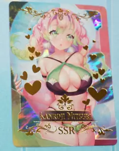 Kanroji Mitsuri Demon Slayer Goddess SSR Foil Bikini Traje de Baño Waifu Tarjeta - Imagen 1 de 3