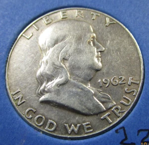 1962D Franklin Half Dollar 160-81C22 - Picture 1 of 2