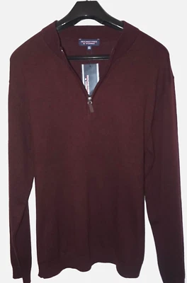 Suéter Roundtree Yorke 1/4 Cremallera Rojo Oscuro Brezo ALTO XLT NUEVO CON ETIQUETAS Foto 1 de 4