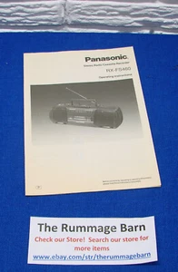 PANASONIC RX-FS460 Stereo Radio Cassette ----- OWNERS GUIDE MANUAL -- SEE PICS - Bild 1 von 4
