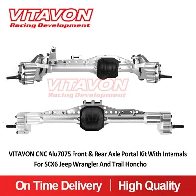Vitavon CNC Alu7075 Front & Rear Axle Portal Kit With Internals For SCX6 - Image 1 of 4