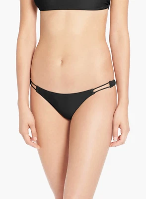 Volcom L33920 Juniors Black Simply Solid Macrame Bikini Bottoms Size X-Large - Image 1 of 2