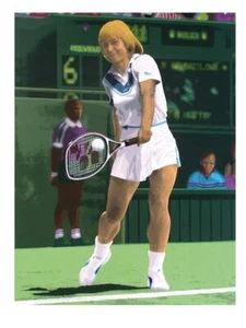 Serigrafía edición limitada numerada firmada tenis Rick Rush MARTINA NAVRATILOVA  - Imagen 1 de 1