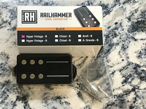 RAILHAMMER Hyper Vintage Bridge Black Humbucker Pickup - Picture 1 of 2