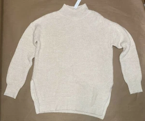 ABOUND Sweater Beige Oatmeal Light Heather Womens Size Small - Picture 1 of 5