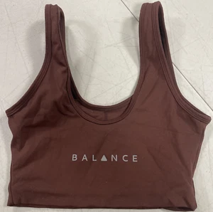 Balance Athletica Sports Bra Dark Brown Size Small - Picture 1 of 9