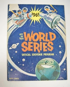 1965 World Series Program Minnesota Twins VS. Los Angeles Dodgers - Picture 1 of 7