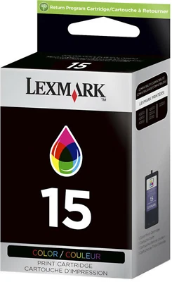 New Genuine Lexmark 15 Ink Cartridge X Series X2670 X2600 Z Series Z2300 - Image 1 of 3