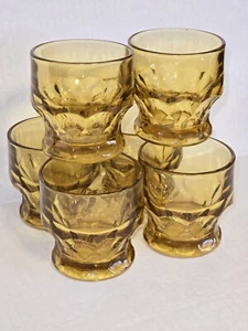 Highball Glasses Set Of 6 Vintage Look Smokey Amber - Imagen 1 de 3