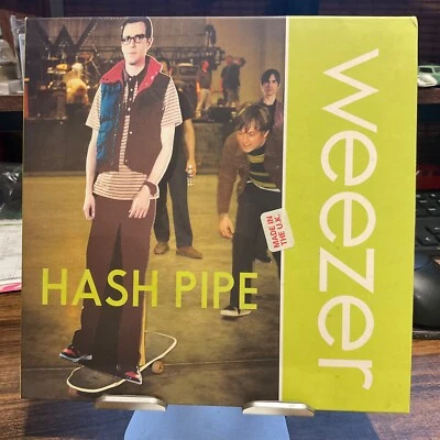 WEEZER 7" HASH PIPE 2001 UK PRESS LIME GREEN VINYL MINT Geffen Records ‎ Foto 1 de 3