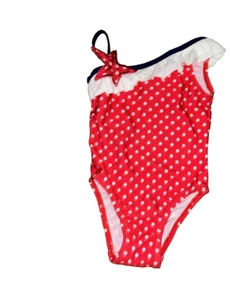 Flap Happy Girls UPF 50 Swimsuit, Red Dots, 18M - Picture 1 of 3