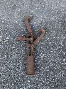 Vintage Antik Eisenbahn Kreuzung Gleis Spike Abzieher Gusseisen - Bild 1 von 9