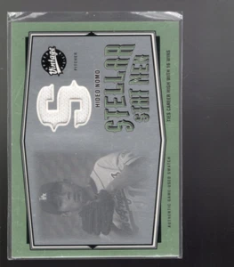 B3064- 2004 Upper Deck Vintage Stellar Stat Herren Trikots #27 Hideo Nomo Trikot - Bild 1 von 2