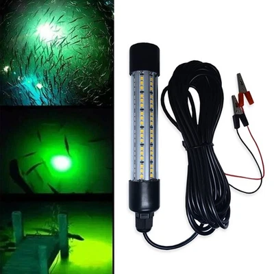 50000 Lúmenes 12V 108 LED Verde Luz de Pesca Subacuática Lámpara Atraer Peces 5m Foto 1 de 4
