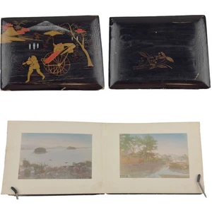 Antikes japanisches Fotoalbum handkoloriert — Nagasaki, Bakan um 1900 - Bild 1 von 5