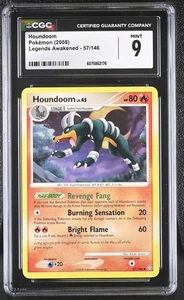 CGC 9 MINT Houndoom 2008 Legends Awakened 57/146 Pokemon Card - Picture 1 of 2