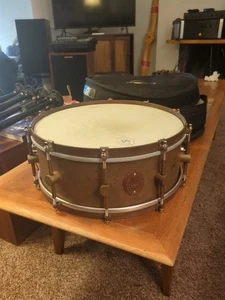 A&F Raw Brass Snare Drum 14"x6,5" mit Koffer - Bild 1 von 6