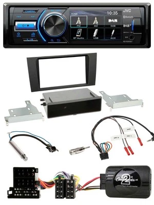 JVC Bluetooth Lenkrad USB DAB Autoradio für Audi A4 B5 1999-2001 - Bild 1 von 4