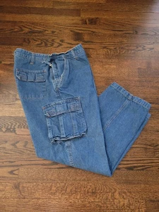Pantalones de mezclilla cargo Tri-Waist Comfort System para hombre talla 38 X 29 - Imagen 1 de 11