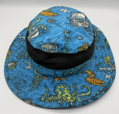 Columbia Bucket Hat Boonie Sun Hat Azul Funky AOP Robot Impresión Juvenil OS Foto 1 de 4