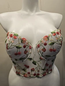 Sujetador Victoria's Secret Dream Angels Longline Forrado Demi Bustier 36D Corsé - Imagen 1 de 8