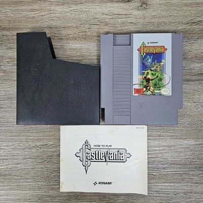 Nintendo Castlevania W/ Manual NES Game Cartridge & Cover CLEAN  - Image 1 of 4