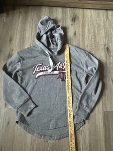 Women's Fanatics Texas A&M Aggies ATM Light Weight grey Long Sleeve Hoodie M - Picture 1 of 5
