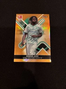 Gideon Jung 2021-22 Topps Finest Bundesliga Orange Refractor /25 #67 - Imagen 1 de 2