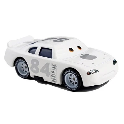 Disney Pixar Cars n.84 White Apple Car 1:55 metallo pressofuso giocattoli modello sciolto nuovo - Immagine 1 di 4