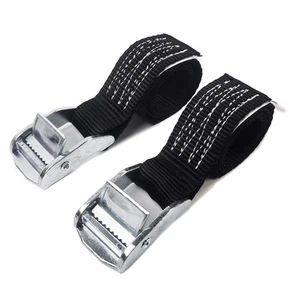 1500 lbs 1" x 2' Tie Down Straps, 2 Pack Adjustable Lashing Straps Ratchet St... - Picture 1 of 7