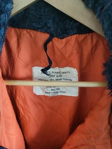 Golden Fleece Jacket Flying Mans Type N-3B Real Fur Size Large USAF—SEE PHOTOS - Picture 1 of 3