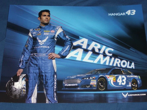2013 ARIC ALMIROLA #43 U.S. AIR FORCE NASCAR POSTCARD Cover