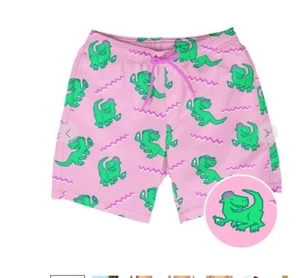 Tipsy Elves Swim Trunks Men's Size XL Dino Disco Dinosaur NEW NWT MSRP $39.95 - Picture 1 of 4