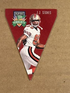1996 PLAYOFF CONTENDERS - PENNANTS - J. J. STOKES 49ERS #73 - Picture 1 of 2