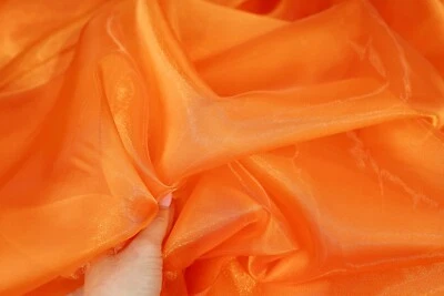 47 colors Crystal Sheer Organza Fabric By the Yard for Wedding, Costumes, Decor - Image 1 of 4